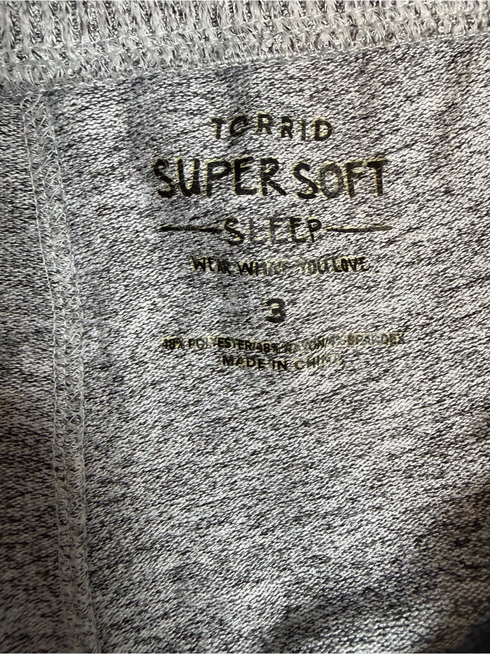 torrid Gray Wide Leg Lounge Pants - Picture 6 of 6